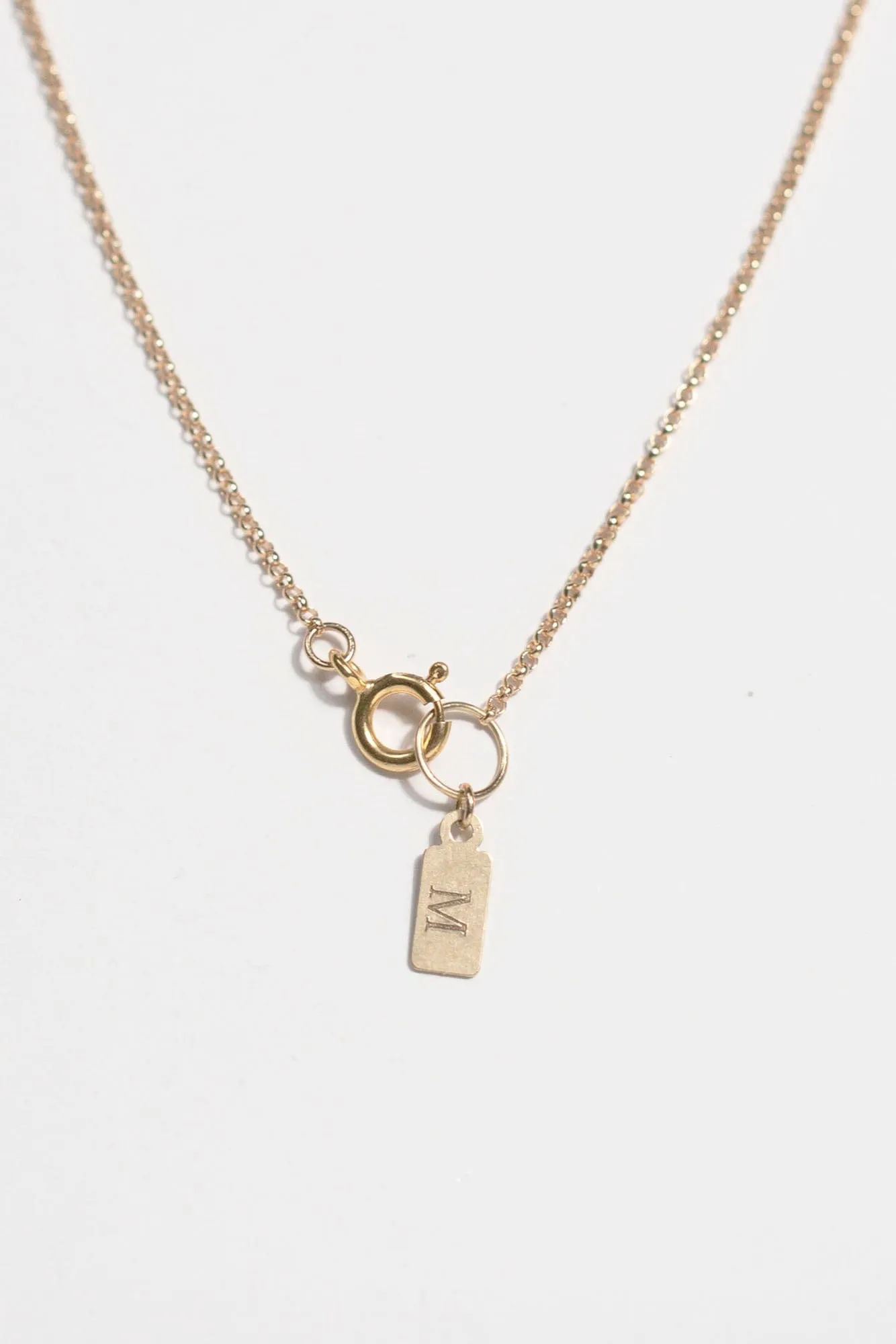 Varsity Abby Necklace, 14k Gold