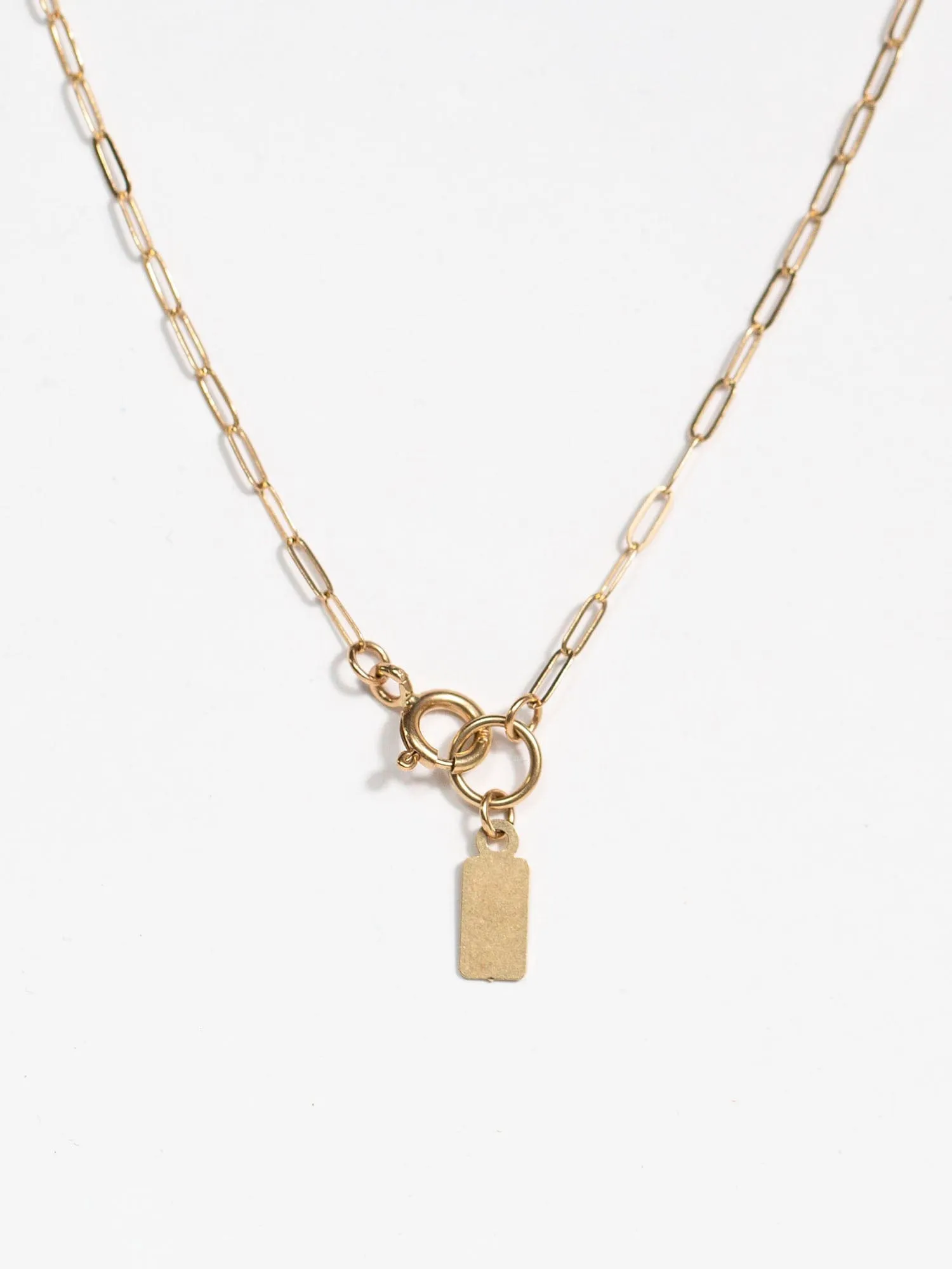 Varsity Abby Necklace, 14k Gold