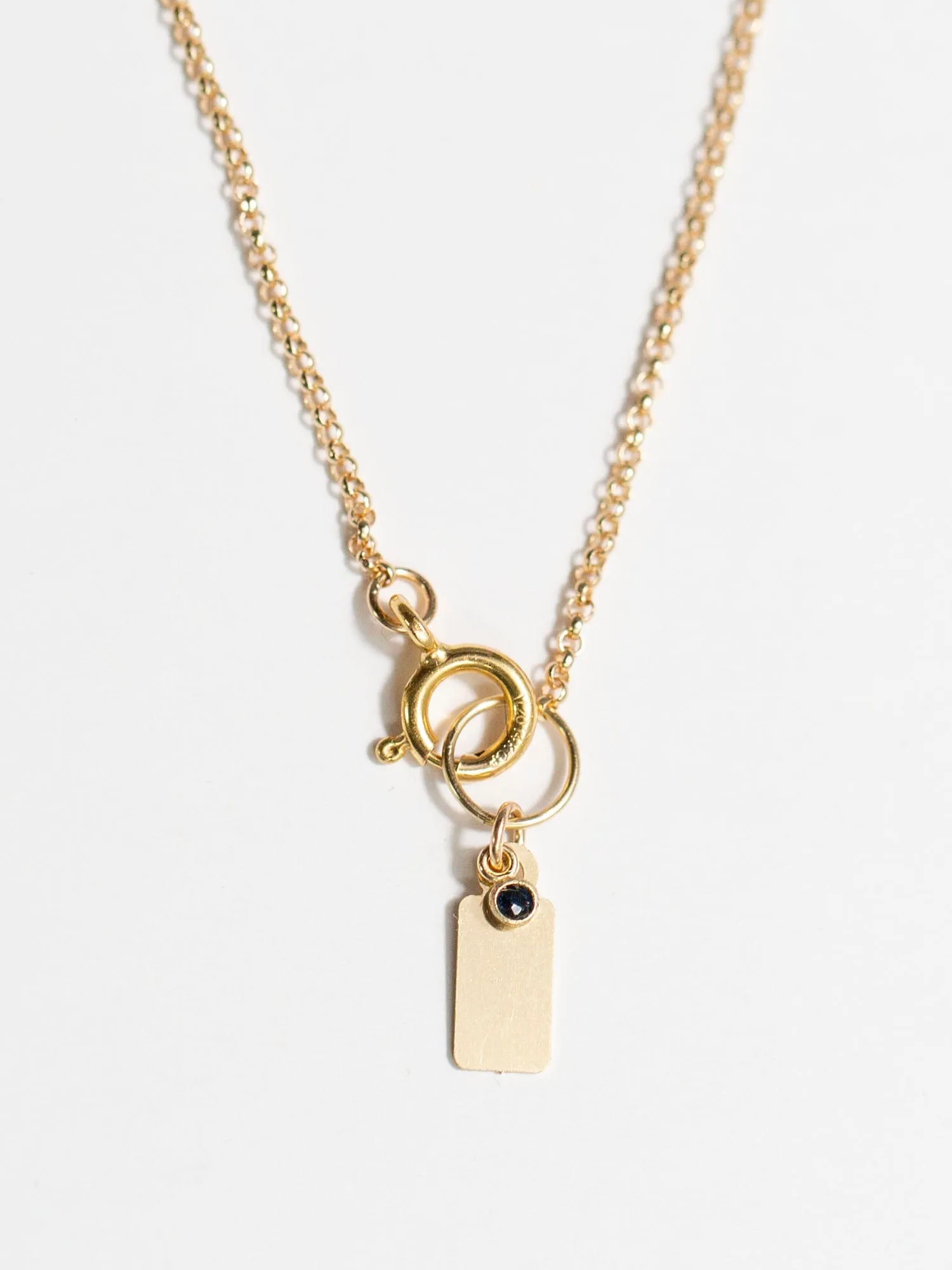 Varsity Abby Necklace, 14k Gold