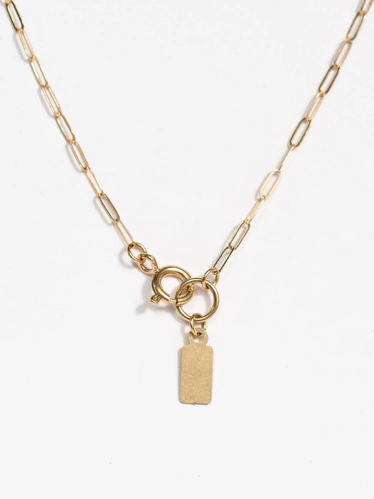 Varsity Abby Necklace, 14k Gold