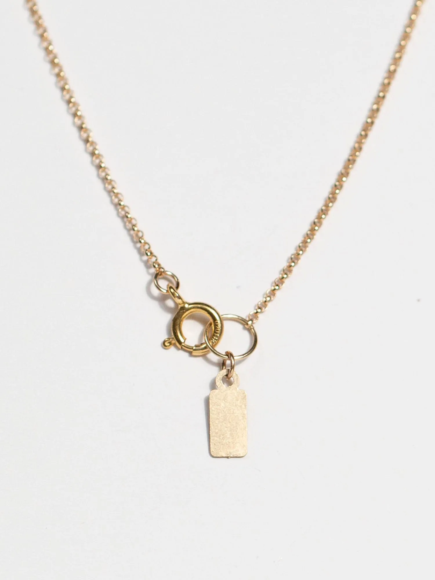 Varsity Abby Necklace, 14k Gold