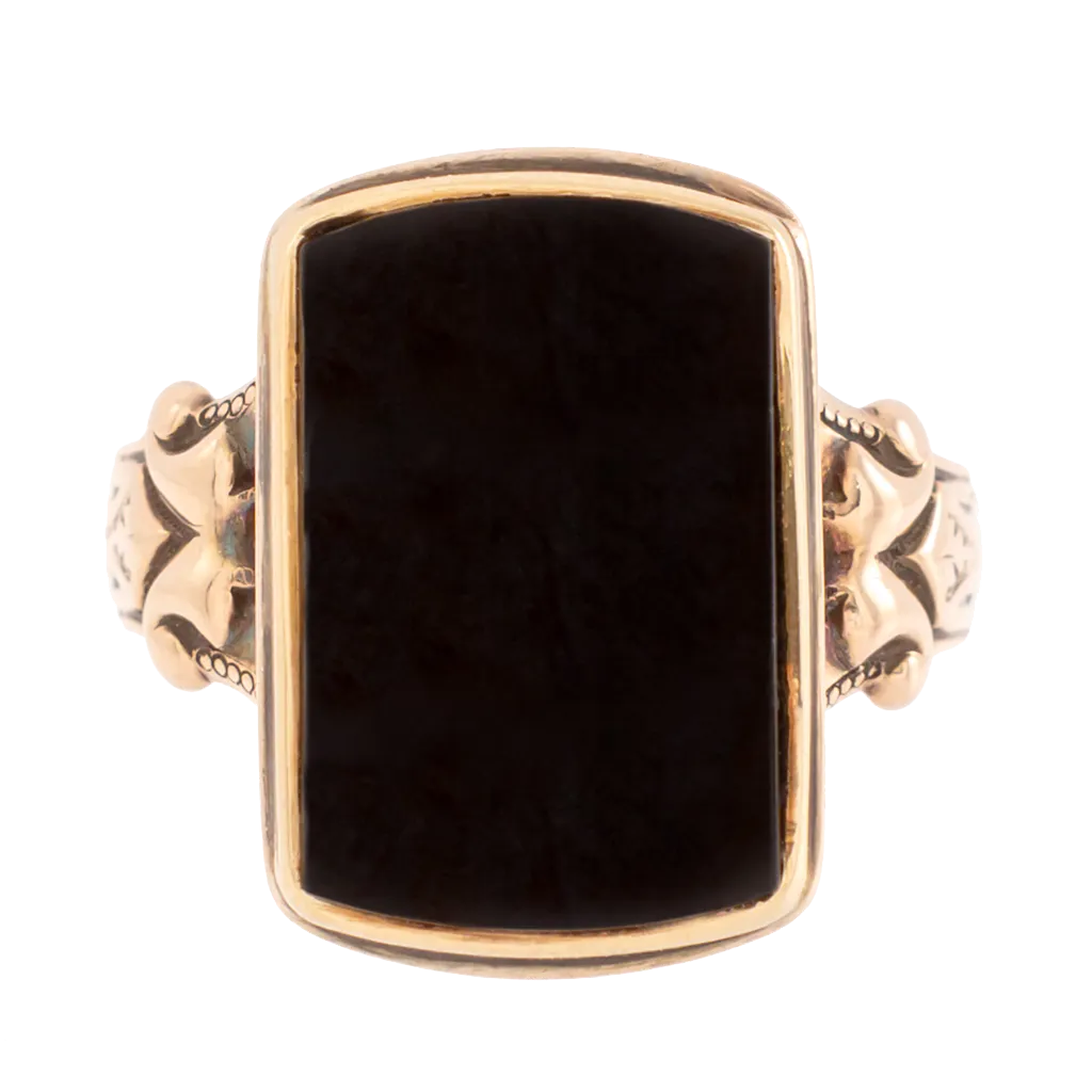 Victorian Men's Onyx Ring