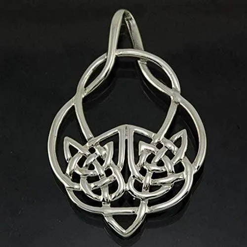 Viking Pendant 925 Silver Large Celtic Knot Handmade