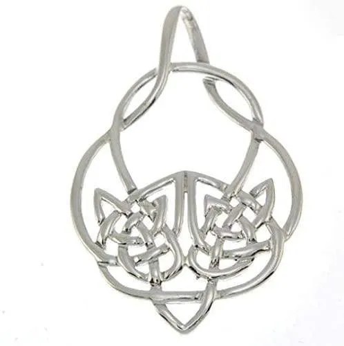 Viking Pendant 925 Silver Large Celtic Knot Handmade